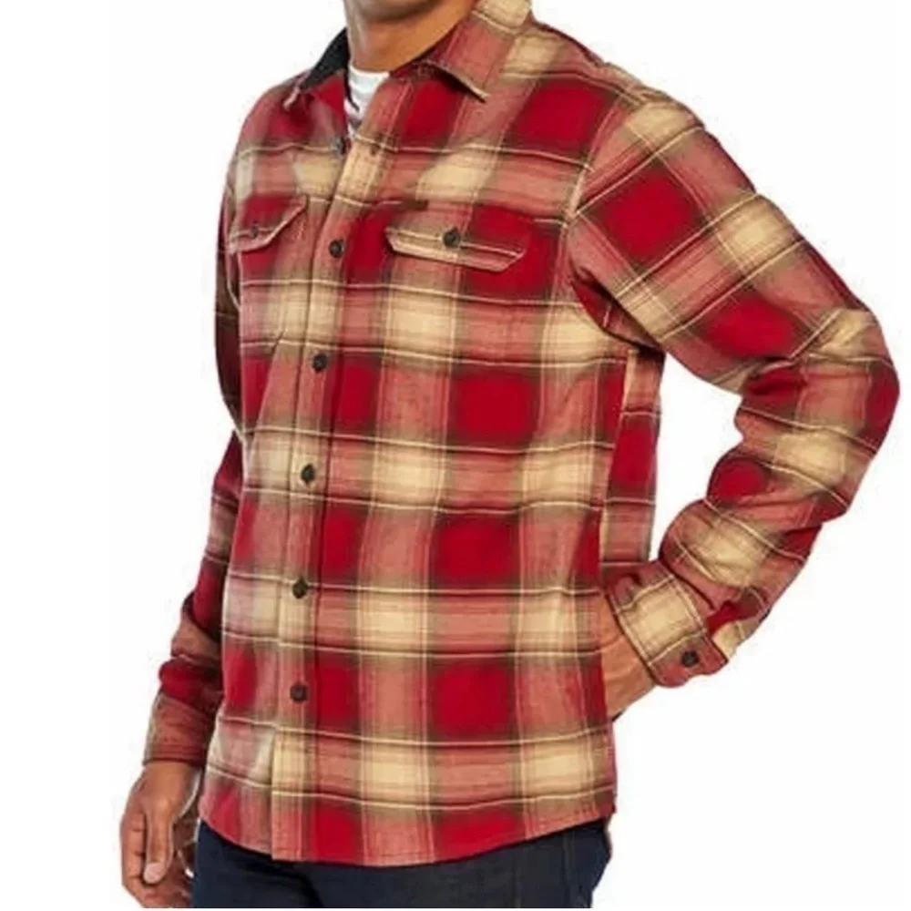 Orvis Mens Big Bear Heavy Weight Double Brushed Flannel Shirt